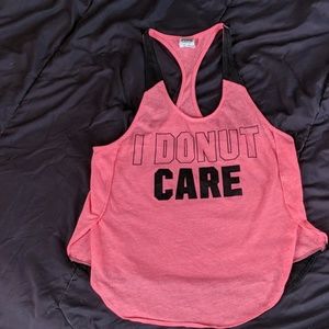 Pink workout shirt